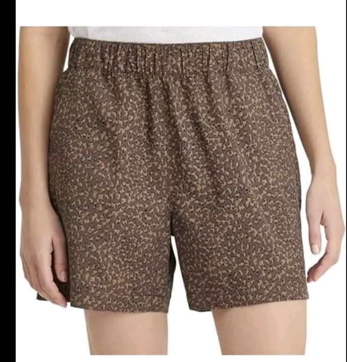 Sanctuary Shorts Size XL Animal Print Social Standard  Elastic Waist  Pockets