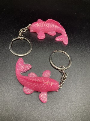 Koi Fish Keychain Pink