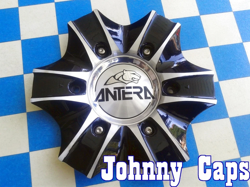 Ruedas ANTERA [62] Tapas centrales NEGRAS/PLATEADAS # A-385 Tapa central de rueda personalizada (1)  Foto 2 de 4