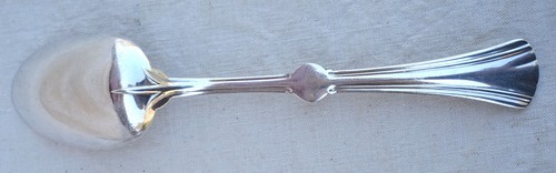 CHRISTOFLE Art Nouveau Lotus Dinner Desert Spoon Fork Set Mono Jane Silverplate - Picture 4 of 7