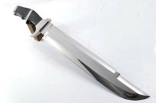 Custom Handmade D2 Steel Hunting PREDATOR Full Tang Bowie Machete Knife W/Sheath