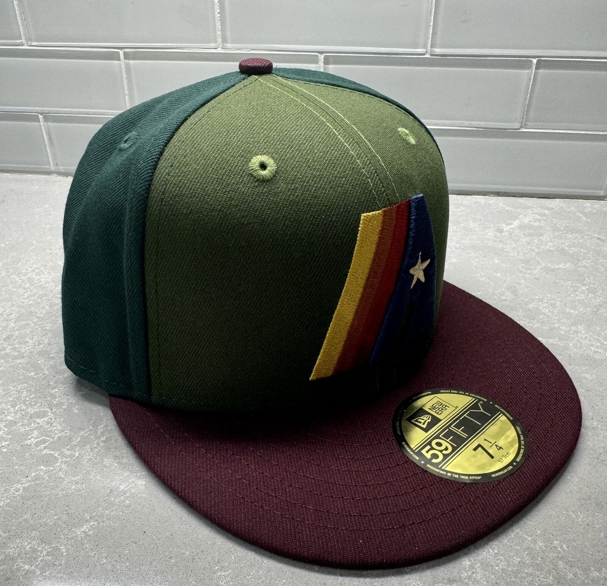 Houston Astros New Era Fitted (Tri-Color) 7 1/4 New | eBay Houston Astros New Era Fitted (Tri-Color) 7 1/4 New | eBay