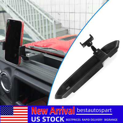 1PCS Dashboard Cellphone Mount w/ Storage Tray For Jeep Wrangler JL 2018+ 2/4Dr