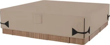 Outdoor Waterproof and Weatherproof Hot Tub Cover 80 x 80 inch fit 79 x 79 or 