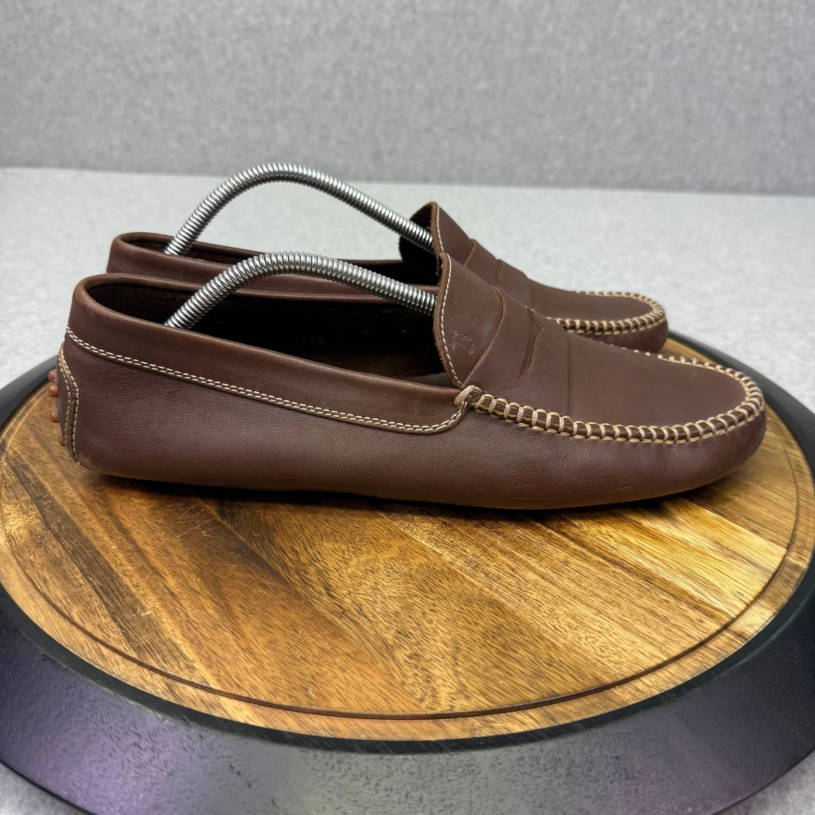 TOD’S Mocassini Tod's Driving uomo 11 5 pelle marrone scarpe casual slip on