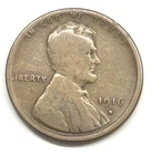 1916 S Lincoln Wheat Cent Average Circulated Copper G VG Penny Old Estate Coin