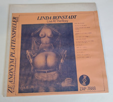 Linda Ronstadt &ndash; Live At The Roxy 12" Inch LP Album Vinyl Rock, Pop ZAP 7888