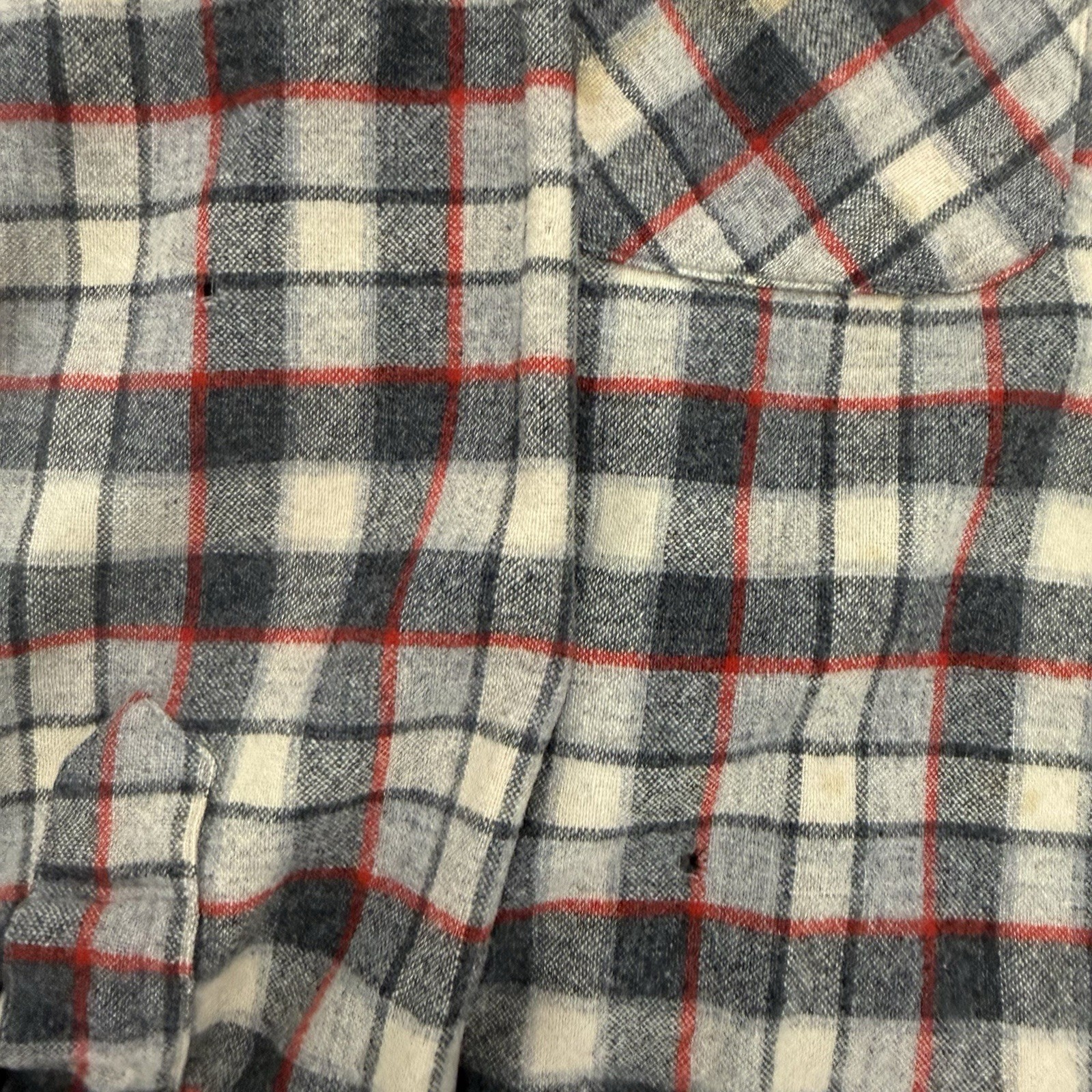 Vintage Pendleton loop collar flannel 100% wool s… - image 4