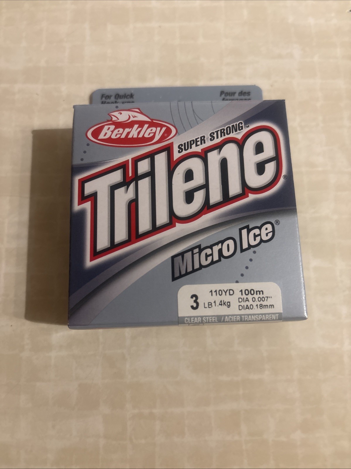 Berkley Trilene Micro Ice Mono Line Clear Steel 110 yard spo