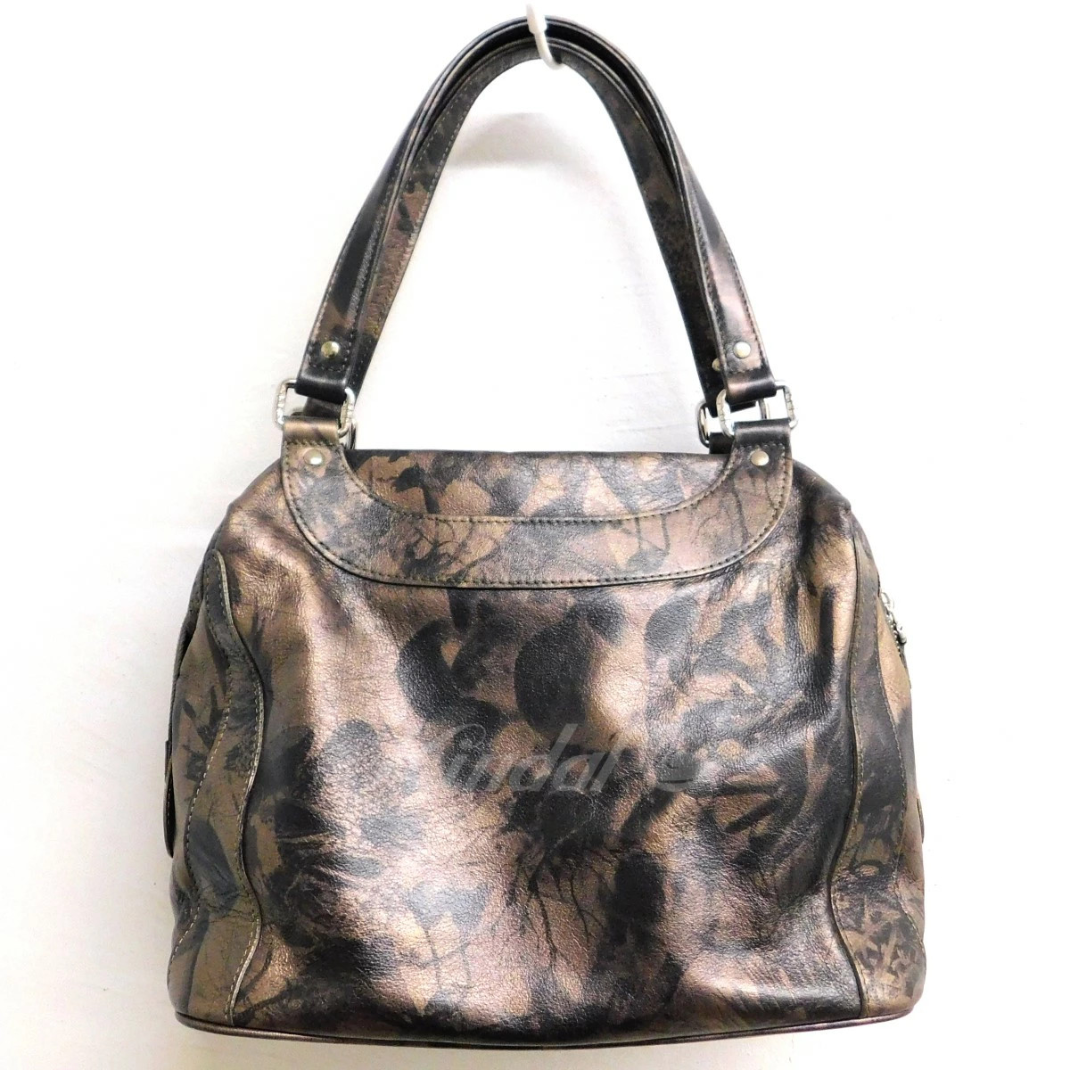 JACQUES LE CORRE Copper Patterned Handbag Copper … - image 4