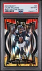 2024 PANINI SELECT RED & YELLOW SHOCK #25 CALEB WILLIAMS ROOKIE RC PSA 8