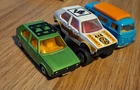 Matchbox Lesney Superfast 3 cars VW Camper Van 23, Romping Rabbit, VW Golf 7 VGC