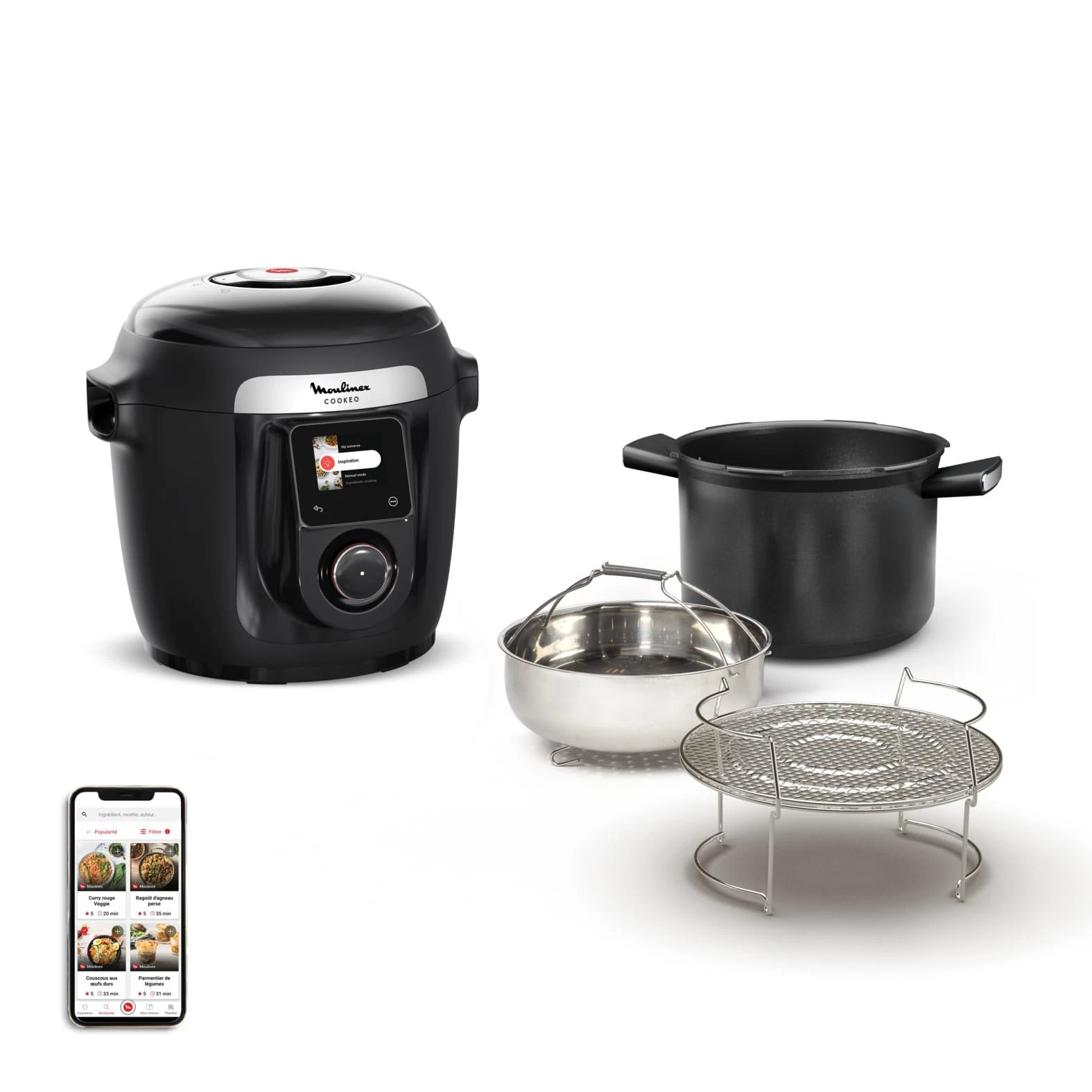 Cookeo WiFi 10in1 Multicooker 10in1 Multicooker 10 Cooking Modes Pressure Cooking, Deta...