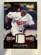 2006 Upper Deck Ovation Apparel #HU Torii Hunter Jersey Lil Nick Bottom Right