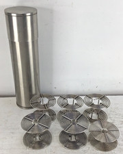 12.5" Nikor Stainless Steel Developing Tank w/ 6 Film Reels