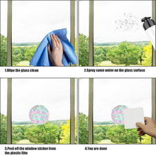 52PCS Anti-Collision Window Stickers for Birds, Window Strike Prevention Stic...