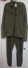 Nike Tech Fleece Olive Green Set Hoodie and Joggers Size X Large
