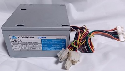 CODEGEN 300W ATX Power Supply Unit 300X1 for PC Build and Maintenance Tested