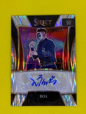 Boa WWE Panini Select Signature Selections Auto Flash Prizm Wrestling Card NXT