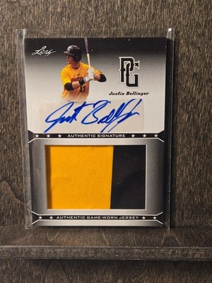 2013 Leaf Perfect Game Showcase Jersey Auto Justin Bellinger #JA-JB1 Auto