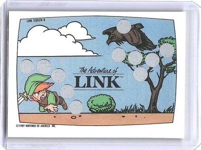 ZELDA II THE ADVENTURE OF LINK 1989 Topps Nintendo Scratch Off Screen 8 NM
