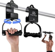Rotating Pull-Up Handles-Ergonomic Exercise Handle for LAT Pulldown Attachments