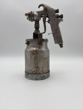 Devilbiss Type Jga-502 Paint Spray Gun W 30 Nozzle Canister Used