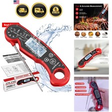 Meat Thermometer Digital for Grilling and Cooking - Waterproof Ultra-Fast Ins...