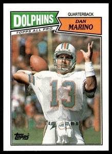 1987 Topps Dan Marino Miami Dolphins #233