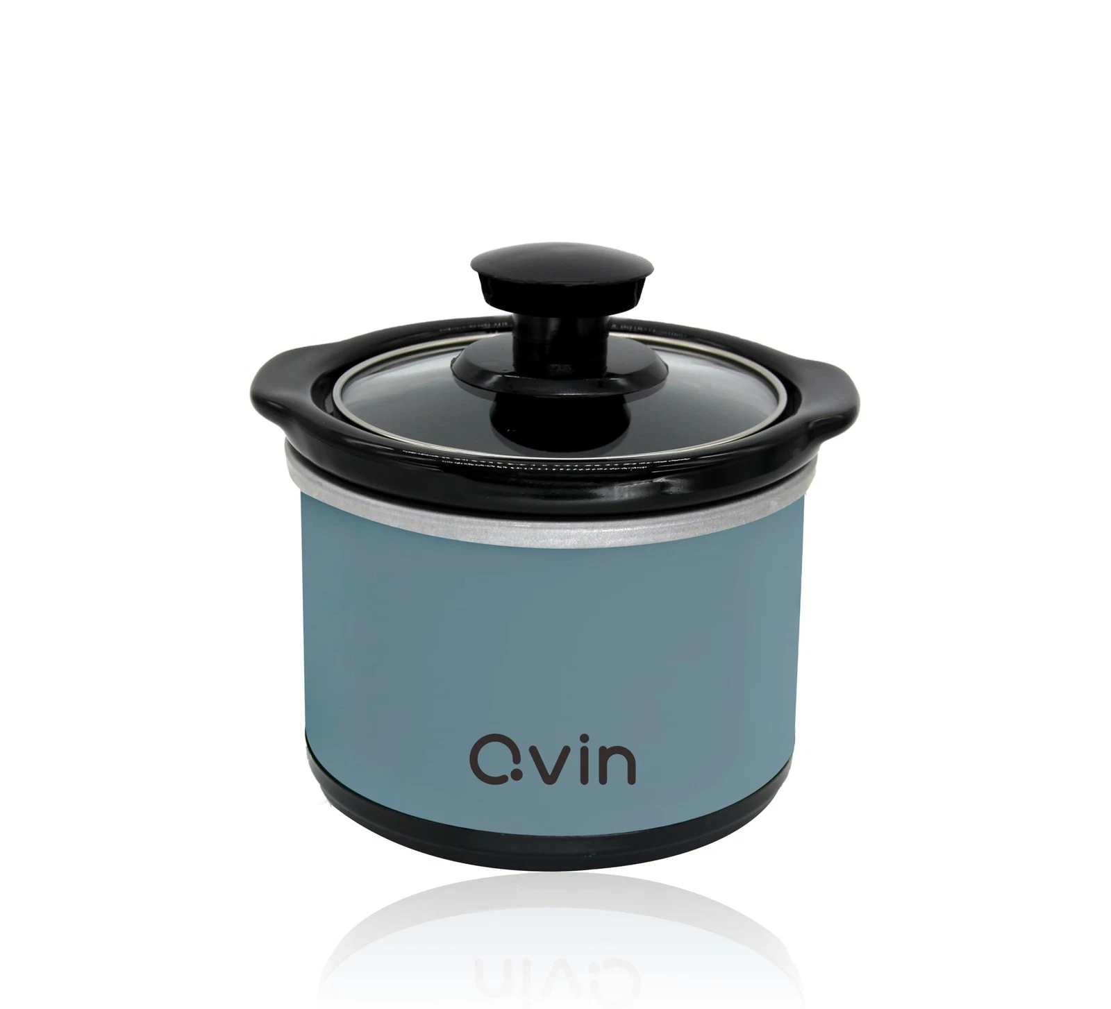 0.65qt mini Round Slow Cooker, Fondue Melting Pot Warmer with Diswashersafe 2...