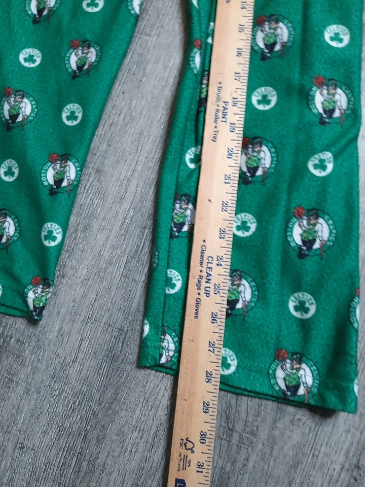 波士顿凯尔特人睡衣裤男式小号绿色全印花柔软休息室 UNK NBA — 第 3/4 张图片