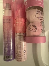 Crème Limited Ed. 2 Hello Kitty Makeup Perfecting  Primer Setting Spray sponges