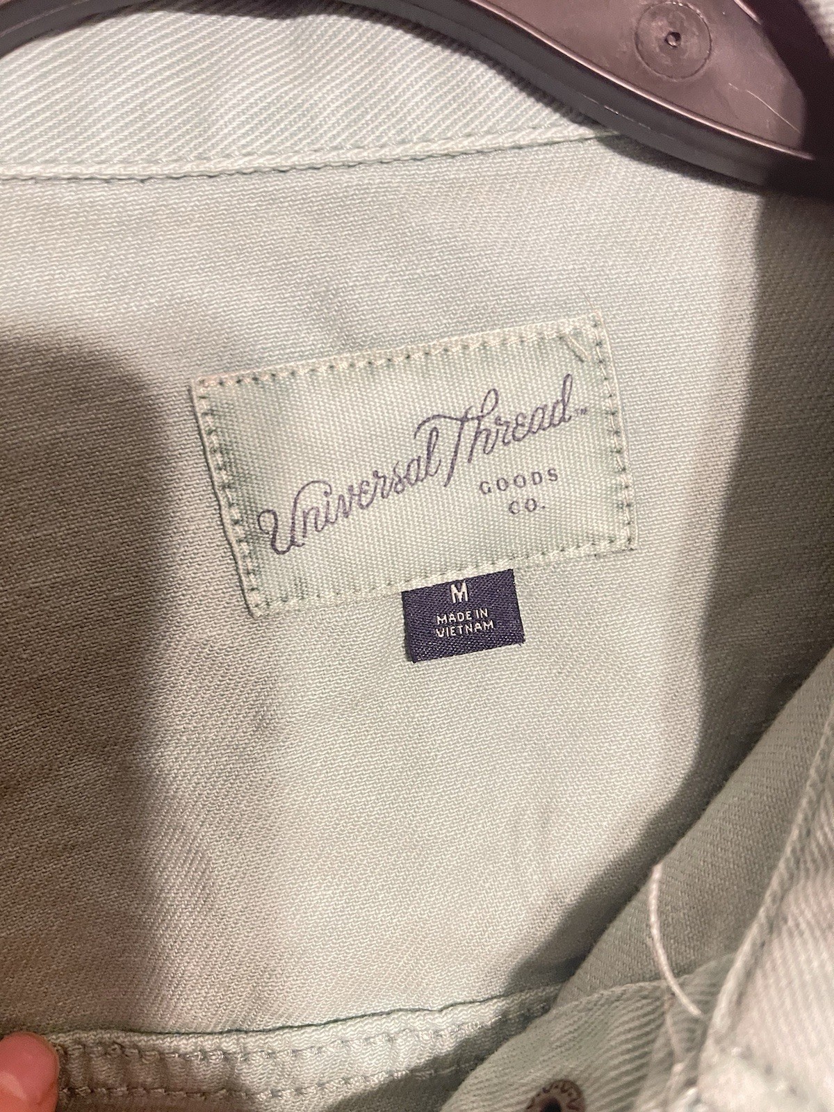 Universal Thread Light Green Utility Jacket Butto… - image 3