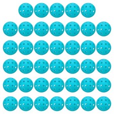 40 Outdoor Pickleball Balls 40 Hole Amateur Light Blue