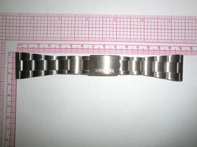 Technos Swiss 24mm Vintage Stahl Band NOS