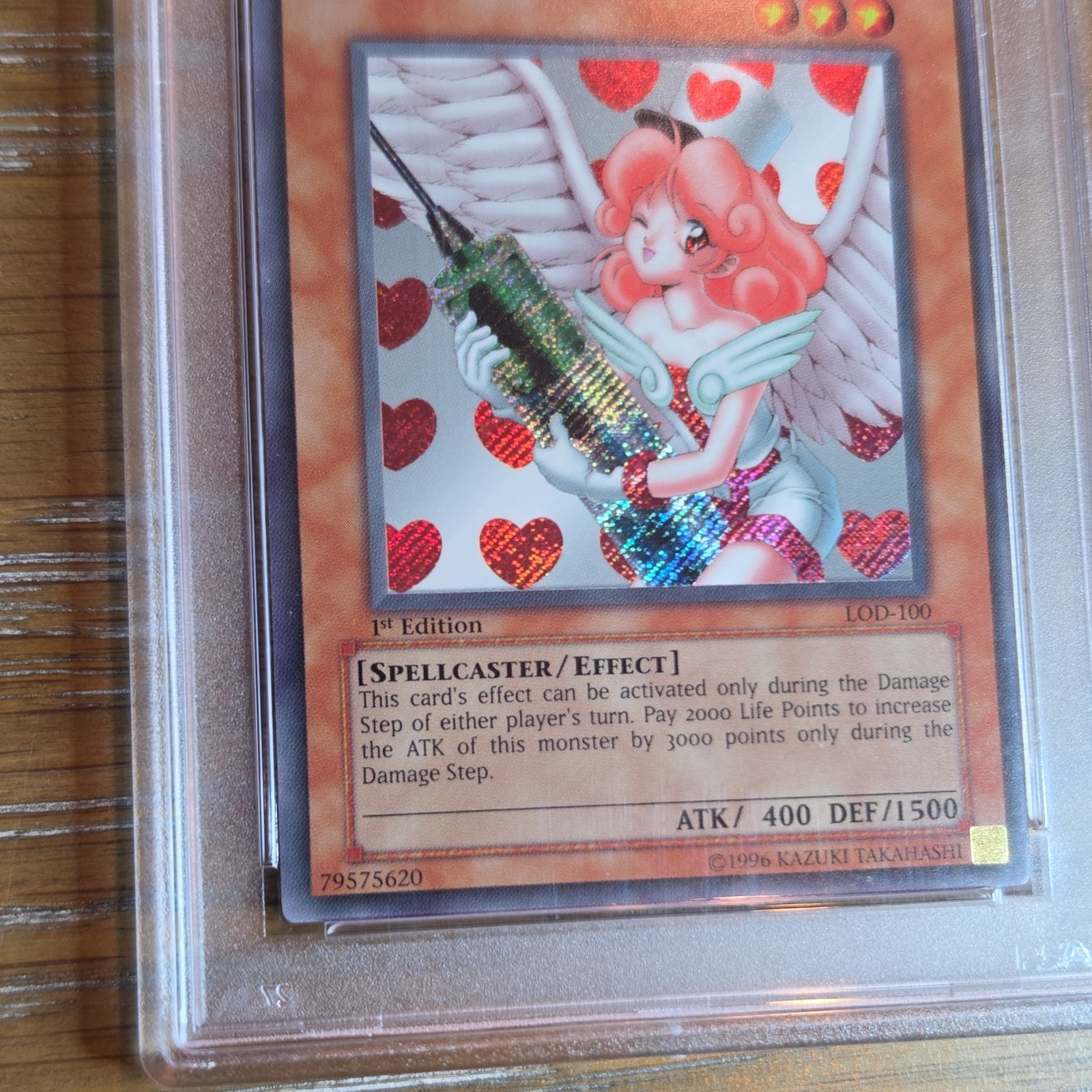 Yu-Gi-Oh! Injection Fairy Lily Secret Rare Foil 1st Ed LOD-100 PSA 9 2003 yugioh view 3