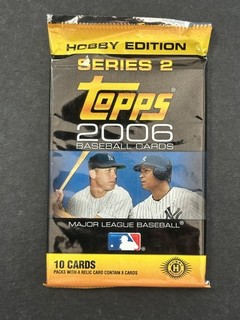 2006 Topps Baseball Series 2 Hobby Pack Factory Sealed Mickey Mantle Griffey HOF