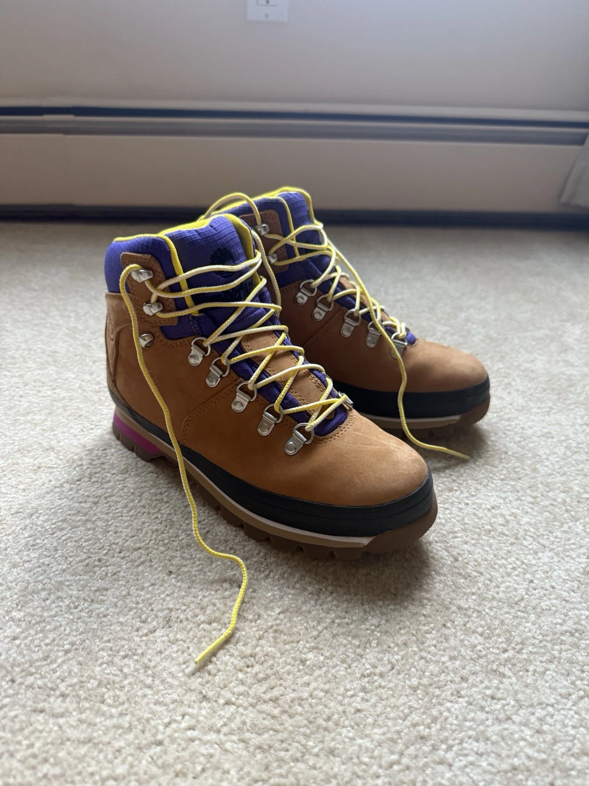 Timberland Stivali Donna Euro Hiker Impermeabili Grano A2JUF Taglia 7 5 M Viola