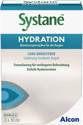 Systane HYDRATION Augentropfen / Benetzungstropfen 3 x 10 ml NEU