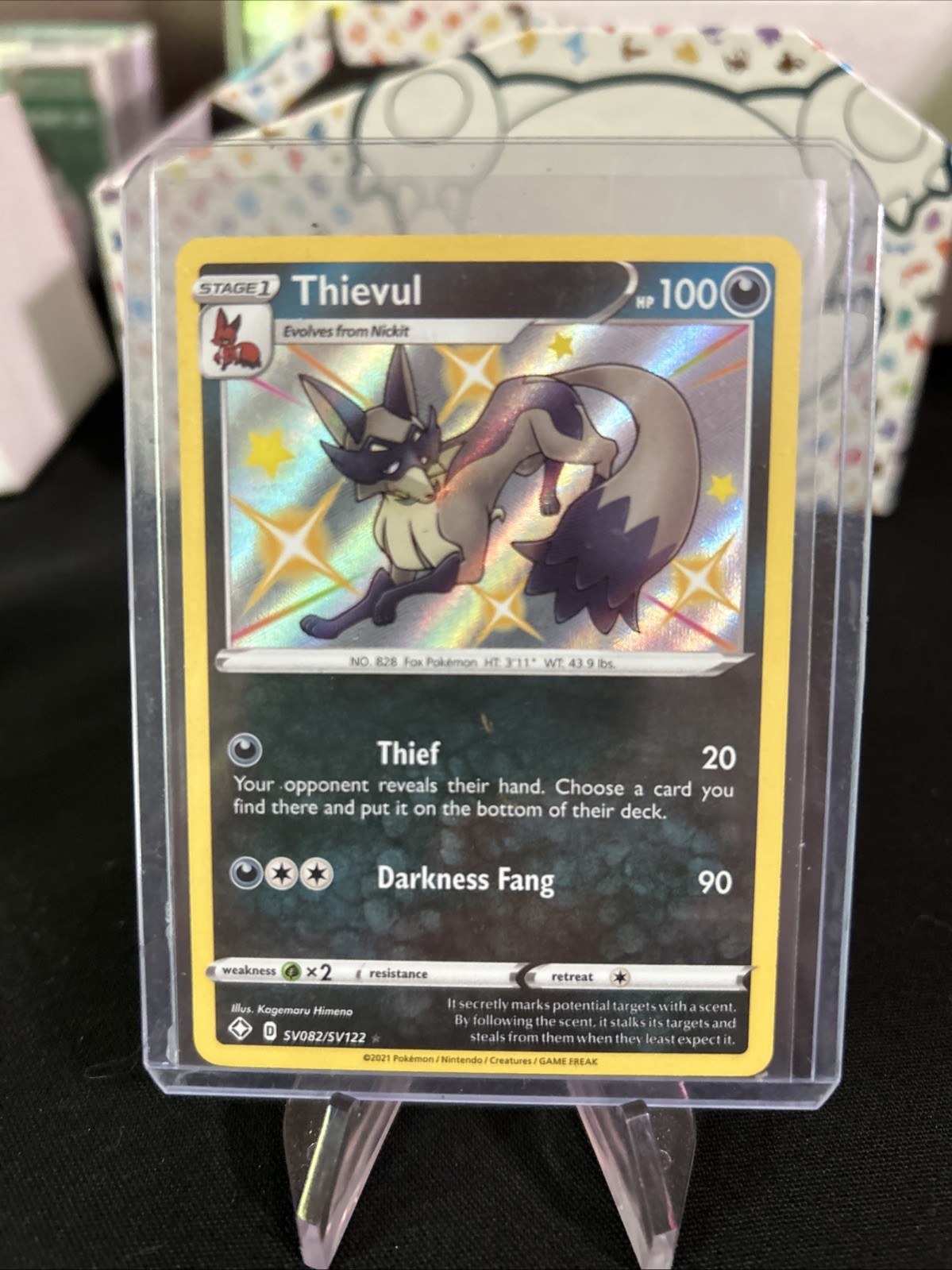 Thievul SV082/SV122 Shining Fates: Shiny Vault Holo - Pack Fresh New - Top Load