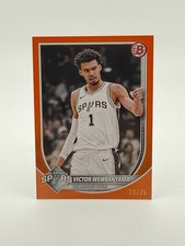 2025-26 Topps Bowman Basketball Victor Wembanyama /25 Orange Hit Spurs