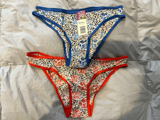 Lot of 2 Hers by Herman satin bikini panties size M