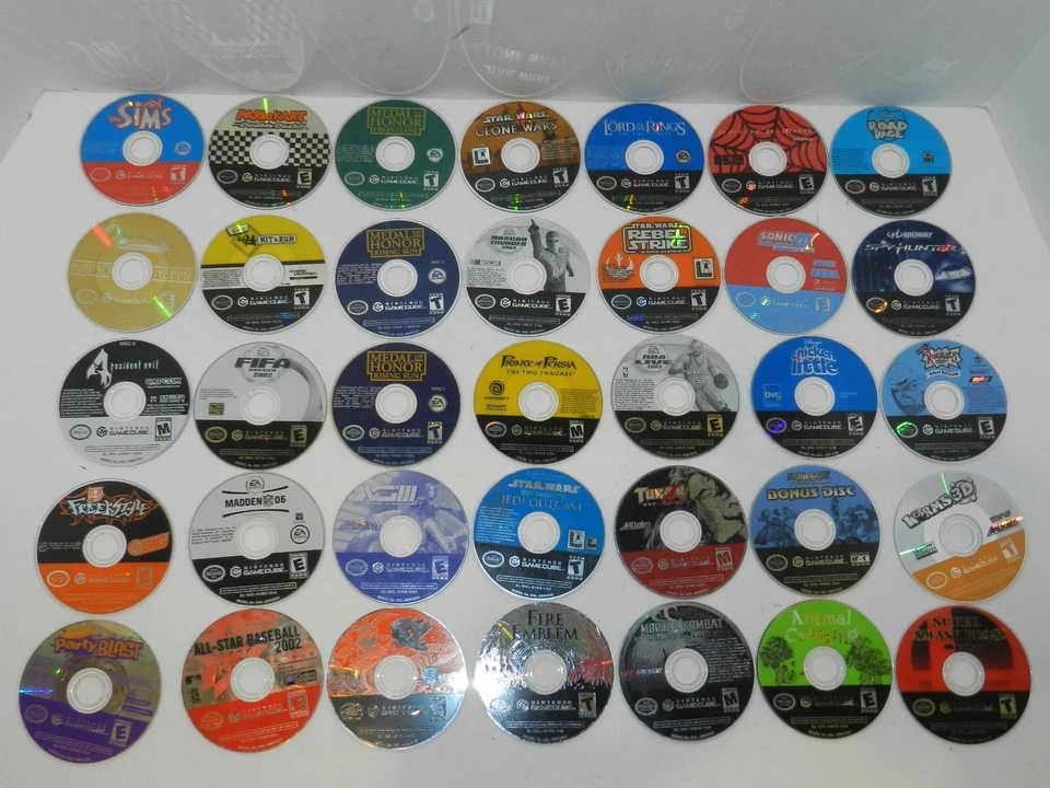 Discos de juegos Nintendo Gamecube funcionando limpios auténticos ELIGE letras #A-F Foto 4 de 4