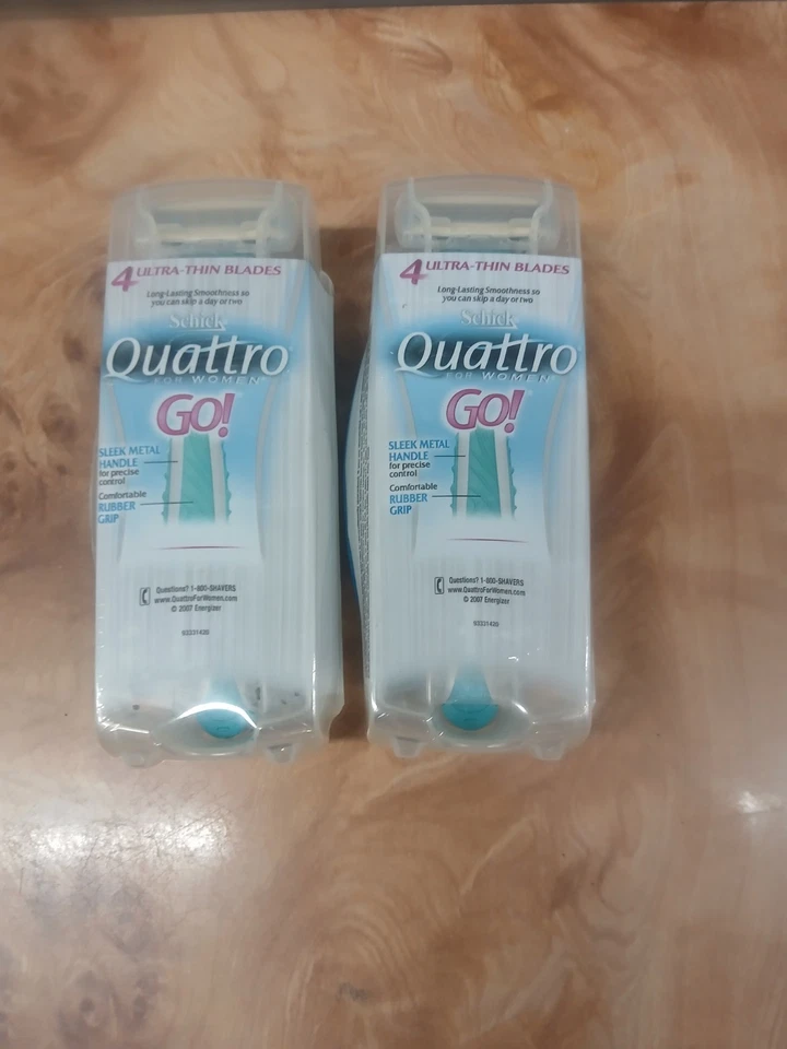 Pair Of Schick Quattro Women Go! SURF STYLE Floral Decorated Travel Case... - Image 4 of 4