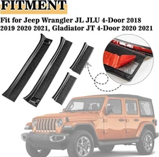 Door Sill Guards 4-Door Protector For 2018-2025 Wrangler JL JLU Gladiator JT