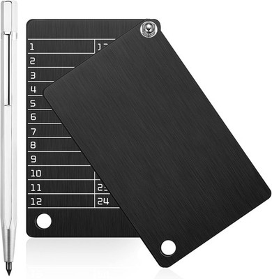 2 Pieces Steel Crypto Wallets and 1 Piece Metal Plate Marking Pen, Cryptocurrenc