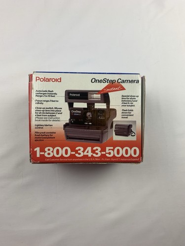 Polaroid One Step Close Up 600 Plus Instant Camera with Box Neck Strap Untested - Picture 3 of 7
