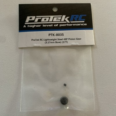 ProTek RC 17 Tooth Lightweight Steel Pinion Gear 48 Pitch PTK-8035 NEW