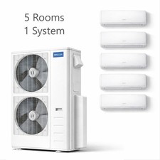MRCOOL 5 Zone Mini Split System – Multi Room Heat Pump AC – DIY Inverter 5 Rooms