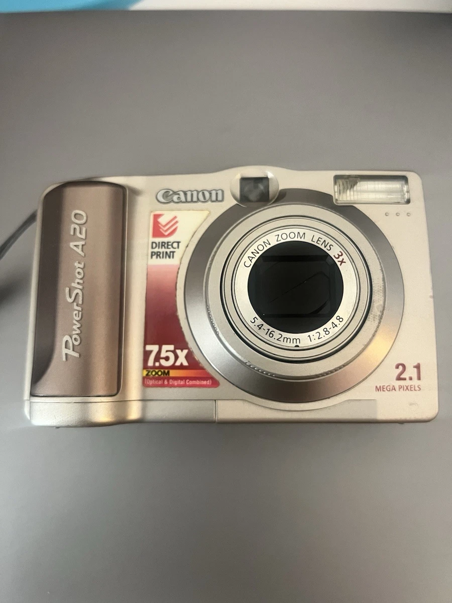 Canon PowerShot A20 Digital Cameras with Date/Time Stamp for Sale